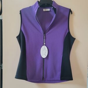 ☀️ Greg Norman Purple And Black Vest